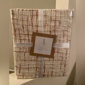 Ellen Degeneres.Woven Throw Blanket.NWT.50x60.Loloi. Bleu Collection. Rust/Ivory